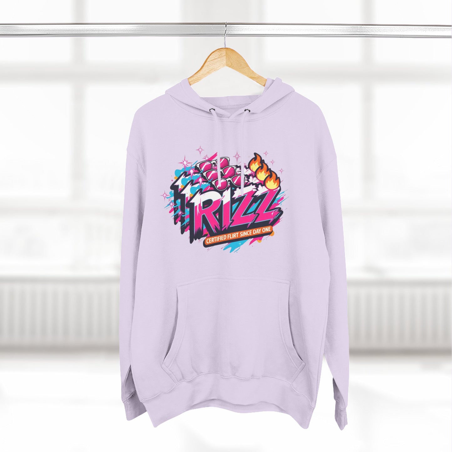 Vivid Rizz Vibe Graphic Hoodie