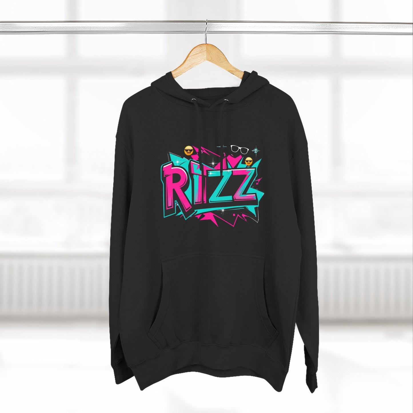 Vibrant Rizz Vibe Graphic Hoodie