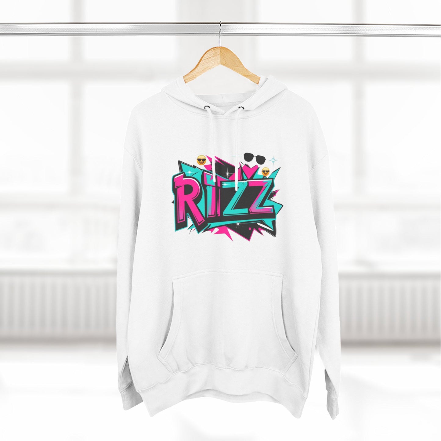 Vibrant Rizz Vibe Graphic Hoodie