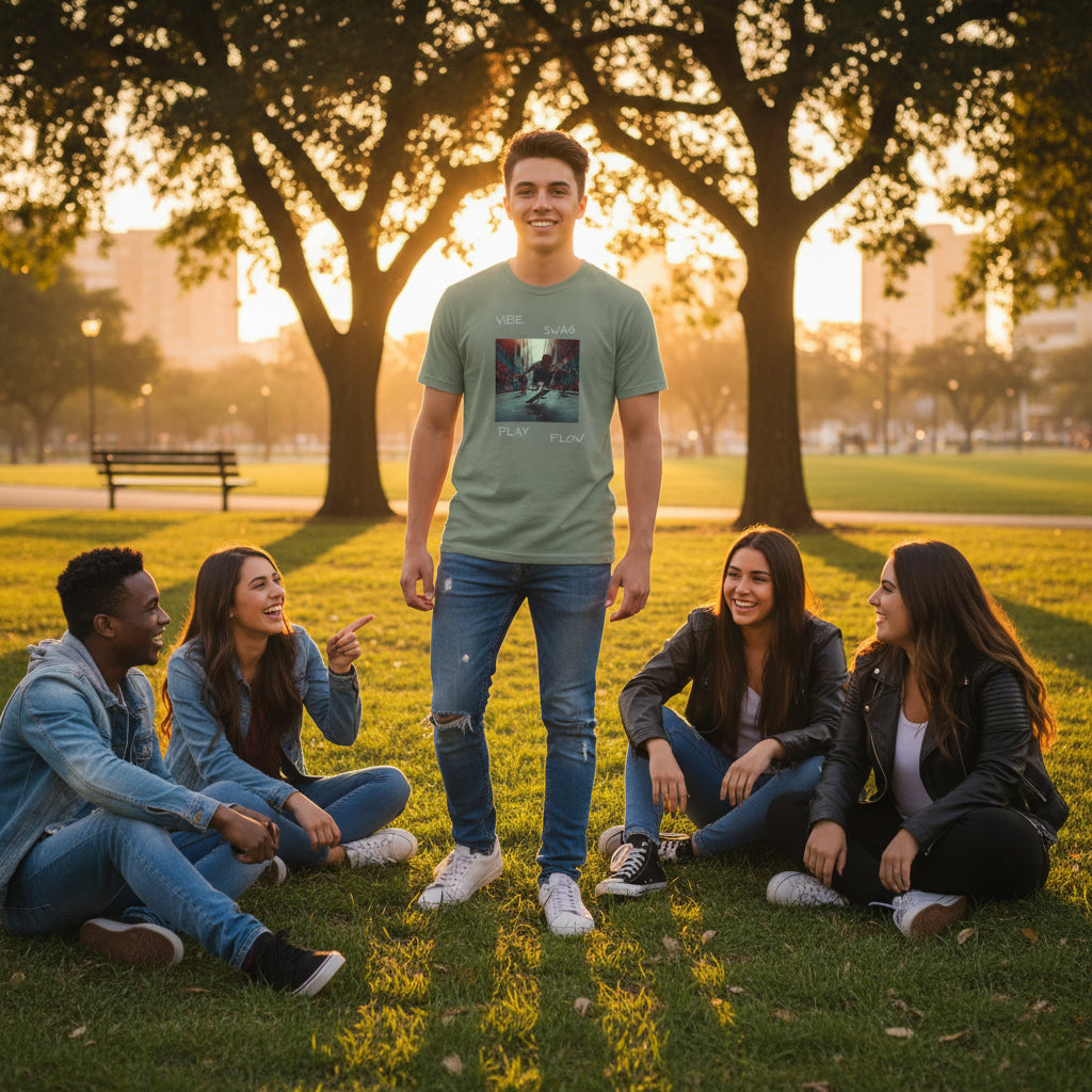 'SKATEBOARD' VIBE TEE FOR HIM