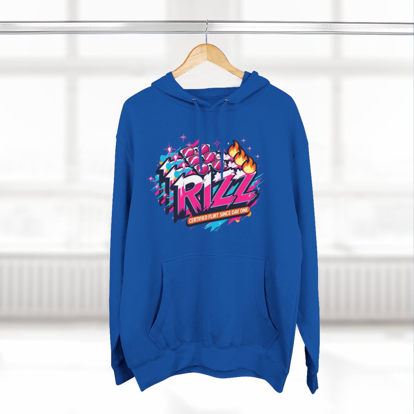 Vivid Rizz Vibe Graphic Hoodie