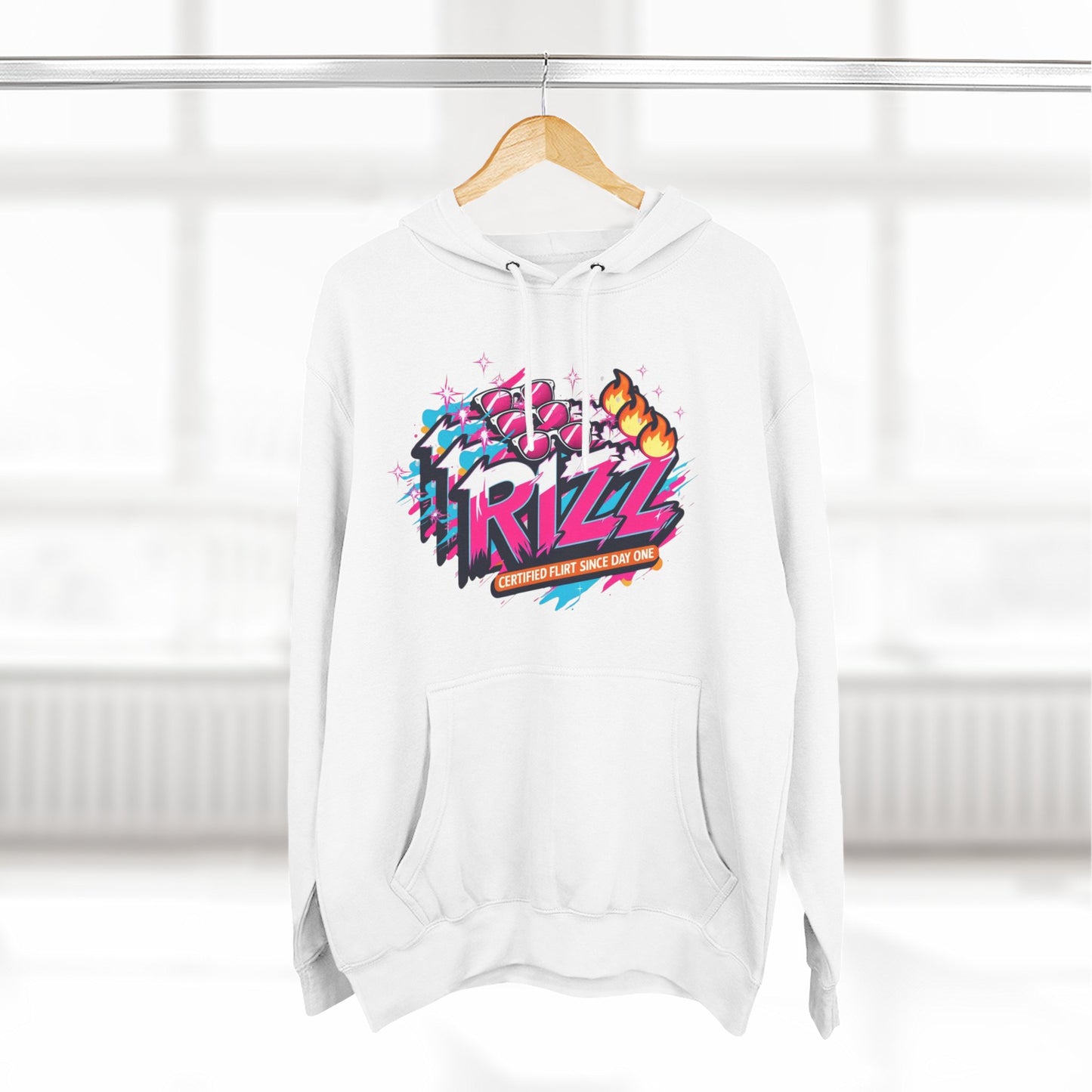 Vivid Rizz Vibe Graphic Hoodie