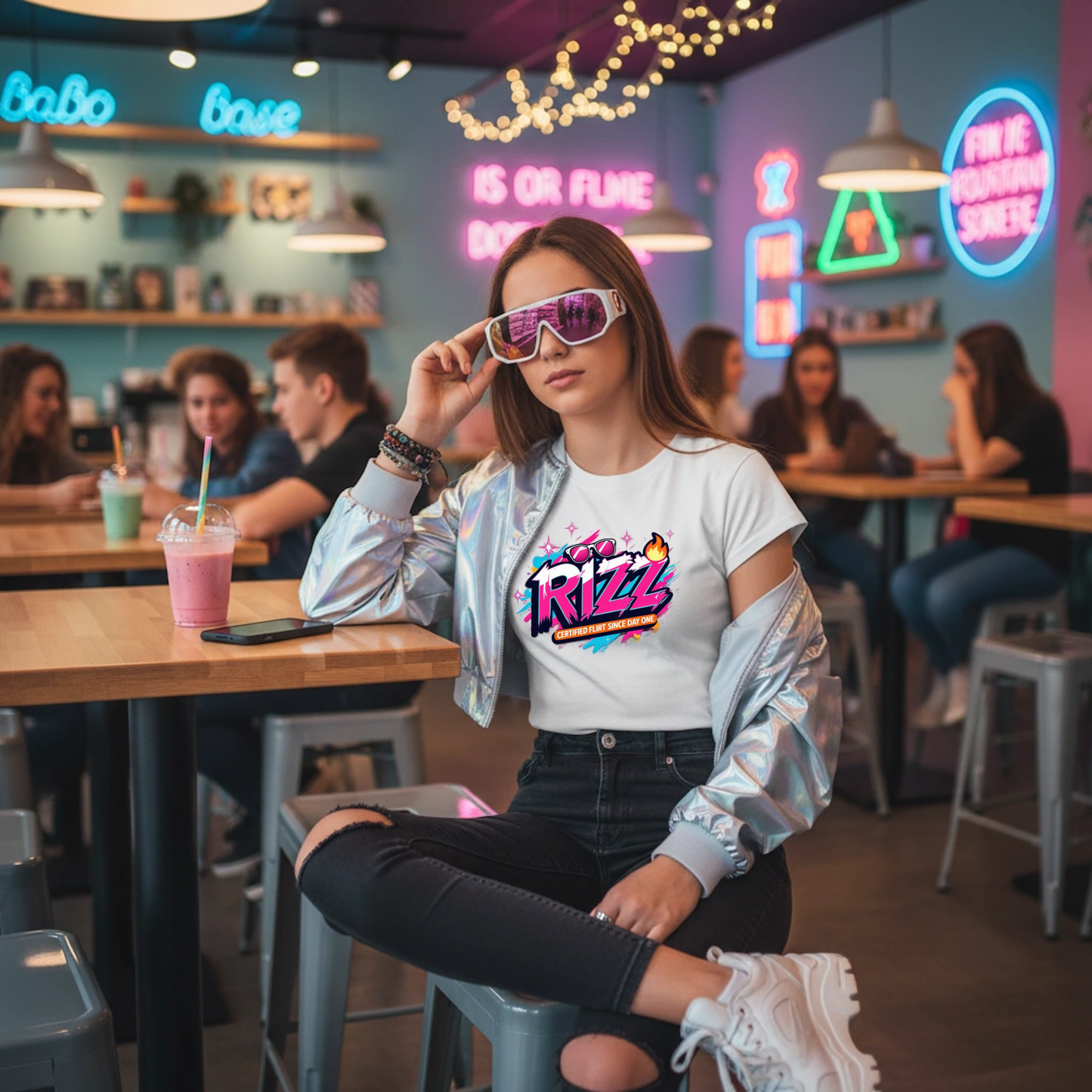 'RIZZ' VIBE TEE FOR HER